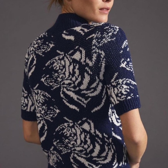 Maeve Sweaters - MAEVE DIVENDRA FLORAL BLUE NAVY SWEATER